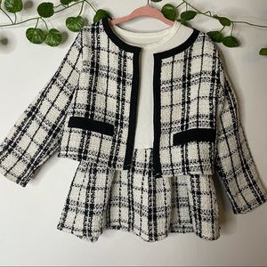 Shein Toddler Girl Tweed Skirt Suit